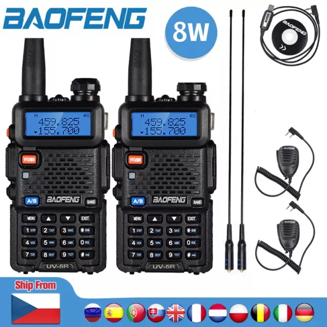 Baofeng Uv-5R Dual Band V/Uhf Walkie Talkie Two Way Radio Long Range Transceiver