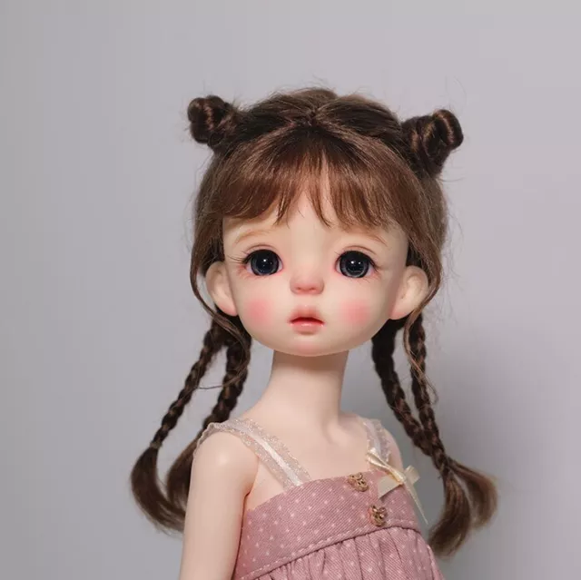 1/6 BJD Doll Bare Resin Ball Jointed Female Girl with Eyes Free Face Makeup DIY