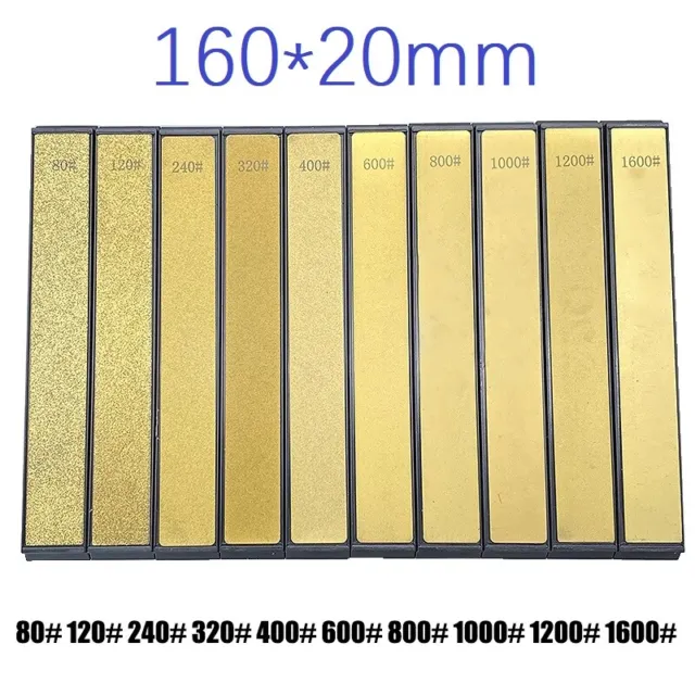 16*2cm 80-1600# Diamond Sharpening Stone Sharpener Grinding Whetstones Bar Tool