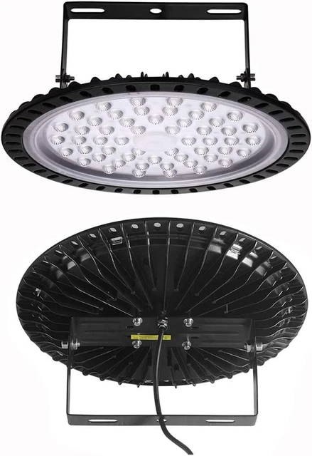 200W UFO LED High Bay Lights, 20000 Lumen 6000-6500K Warehouse LED Lights, 9 Inc
