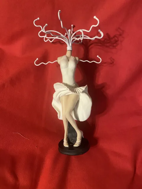 Marilyn Monroe Jewelry Necklace Holder, "7 Year Itch" Skirt, 11" Tall - EUC