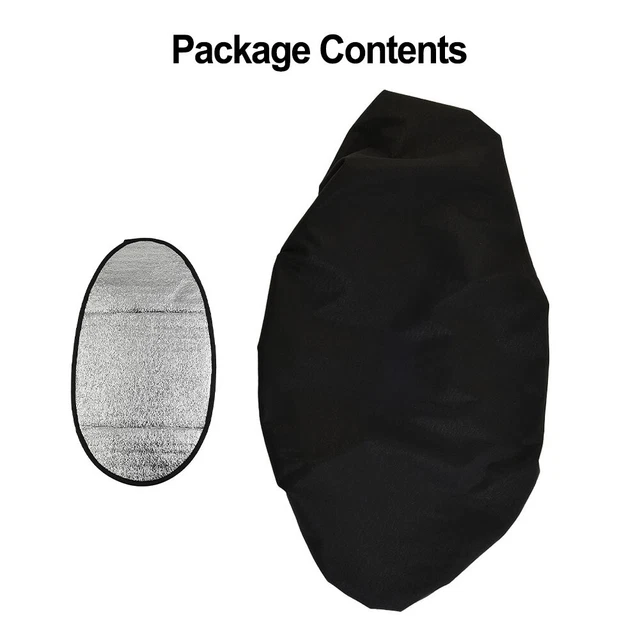 Comodo coprisedile moto protezione acqua polvere + tappetino in alluminio