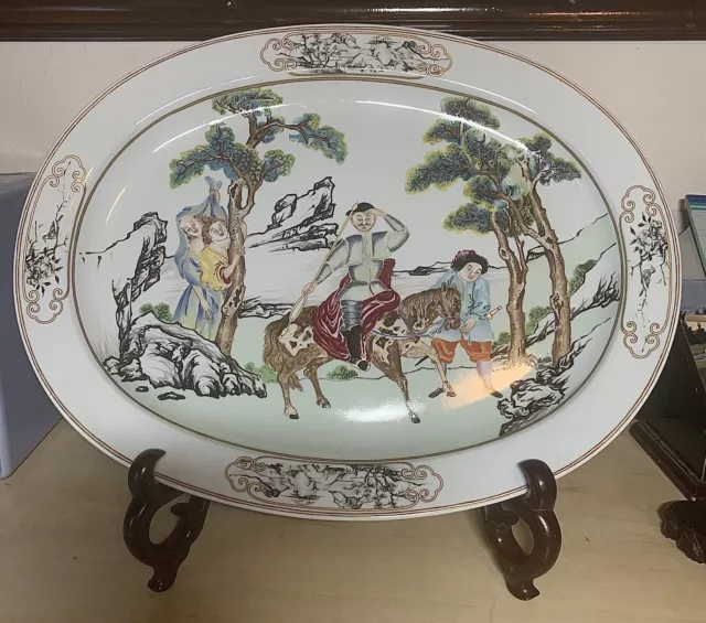 Don Quixote Platter. Mottahedeh Chinese Export. Nelson Rockefeller Collection.