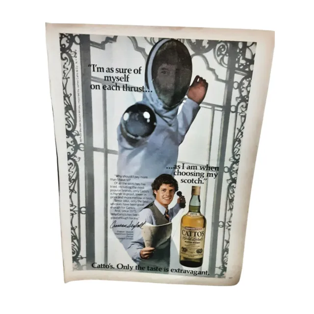 Catto's Scotch Whisky Crossan Seybolt vintage 1979 Magazine Print Ad