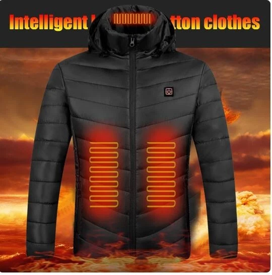 couleur Bleu taille 4XL Veste chauffante pour hommes et femmes, 11