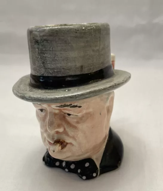 VTG ROYAL WINTON WINSTON CHURCHILL ENGLAND HEAD MUG GRIMWADES Man of the Year