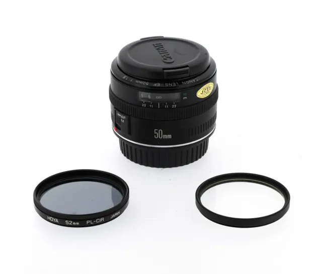 Canon EF 50 mm 1.8 numéro 1227889 + filtre UV et filtre PL -CIR