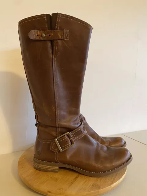 Timberland Earthkeepers Savin Hill Tall Riding Boots 8548R Brown Womens Sz 11