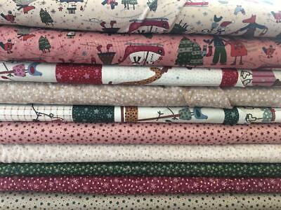 Lynette Anderson-Winter Playground-Christmas Fabric-Sold By 1/2 M Or Fq Bundle