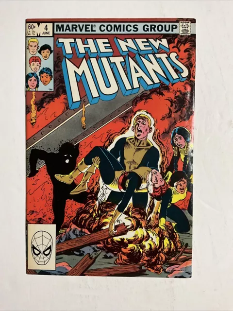 New Mutants #4 (1983) 8.0 VF Marvel Bronze Age Comic Book Chris Claremont