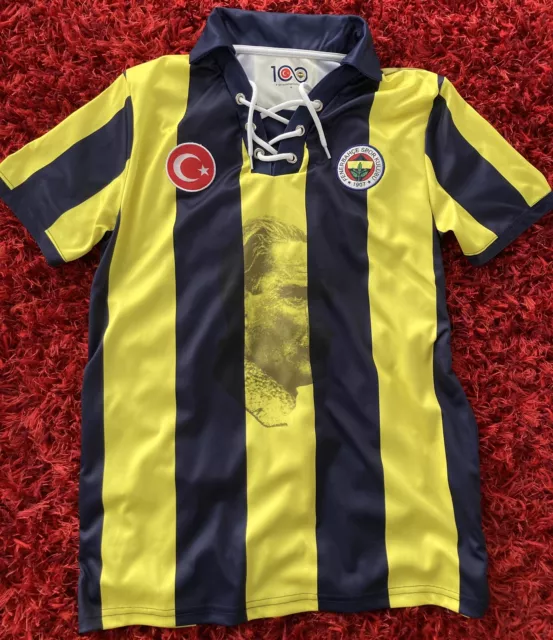 FENERBAHCE Istanbul 100 Jahre YIL Trikot Shirt Gr.M Fußball Türkei Süper Lig