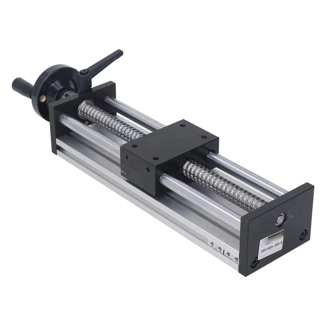 MANUAL LINEAR STAGE Actuator 200mm Stroke High Accuracy Linear Rail ...