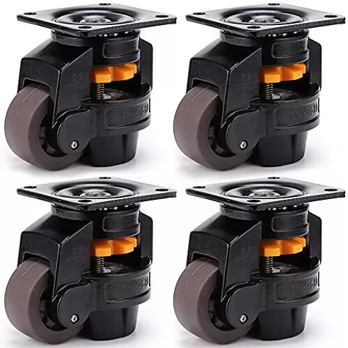 4 Pcs Leveling Castor 80F Workbench Castor Heavy Duty Retractable Casters 2000kg