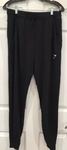 GYMSHARK CREST JOGGERS Soft Knit Pull On Athletic Pants Women's Black L  £28.13 - PicClick UK