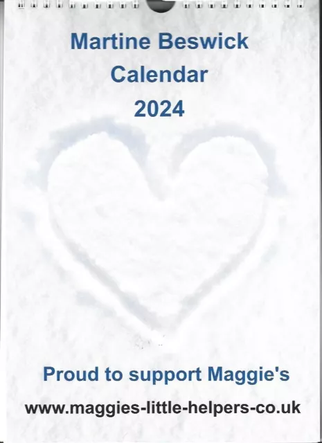 Martine Beswick 2024 Calendar - Signed on every page + Xmas greeting #2