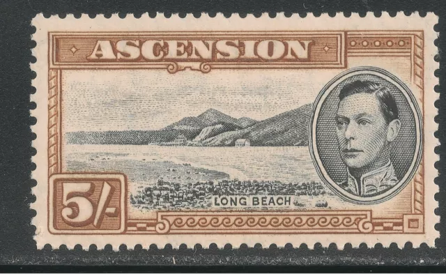 Ascension #48 (SG #46a) - 1944 5sh Long Beach & King George VI