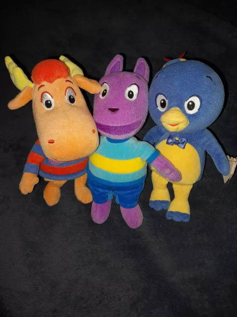 The Backyardians Austin Tyrone Pablo TY Plush Beanie Babies Lot