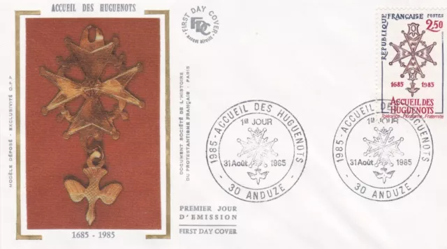 Frankreich 1985 FDC Haus Des Hugenotten yt