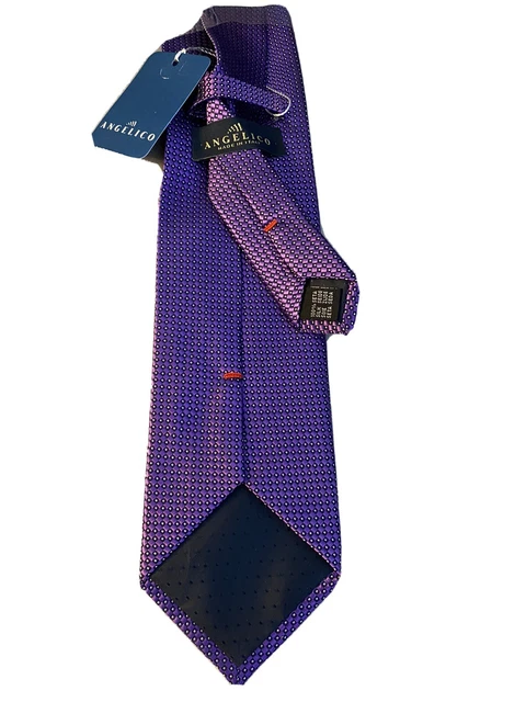 Cravatta classica in seta a righe viola - Classy Men Collection