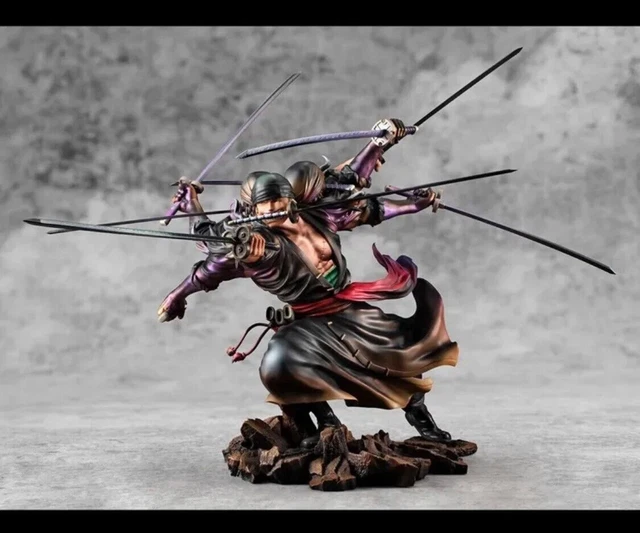 Figurine One Piece – Roronoa Zoro Ashura – Portrait Of Pirates Megahouse – Rare