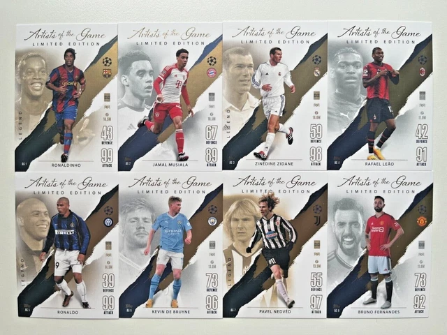 Topps Match Attax 23/24 Booster Tin 4 – 42 Carte + 2 Esclusive Artisti Del Gioco LE (Nedved, Bruno Fernandes)