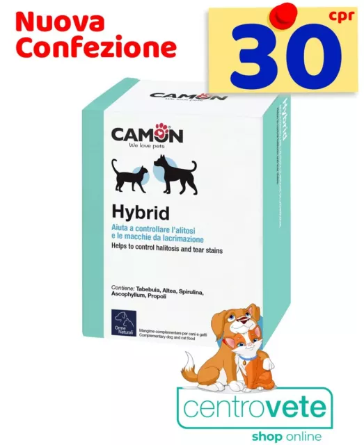 Camon HYBRID  30 Compresse per CANI e GATTI → Contro Alitosi e Lacrimazione