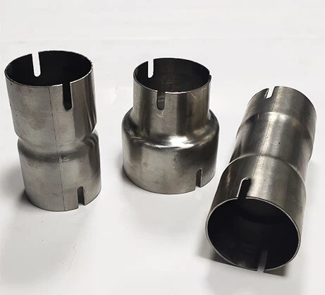 thumbnail image 2 of TRI-HYBERS 304 Stainless Steel Exhaust Reducer – 2.25in ID To 2.5in ID, 5in Long, Polished 2 of 5