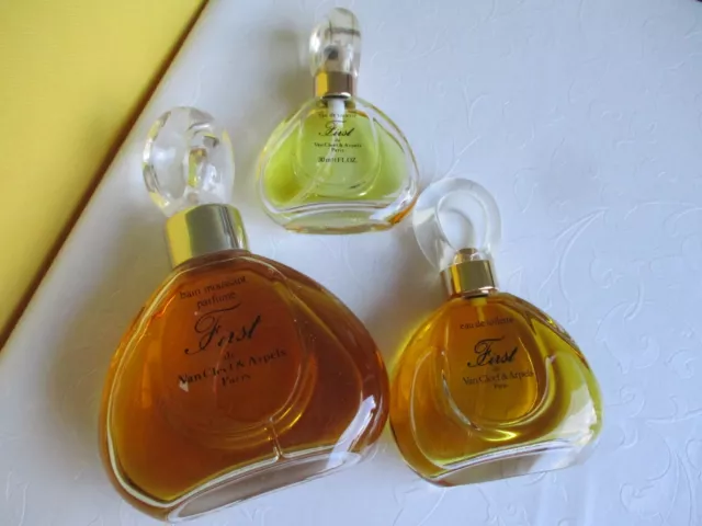 First de Van Cleef & Arpels Bain Moussant Parfum + Eau de Toilette Vintage TOP