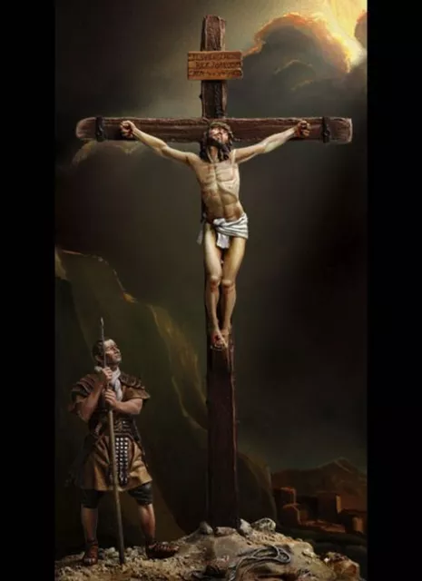 1/32 Resin Model Kit "Crucifixion of Jesus" Miniature Unpainted Building 1 Set T