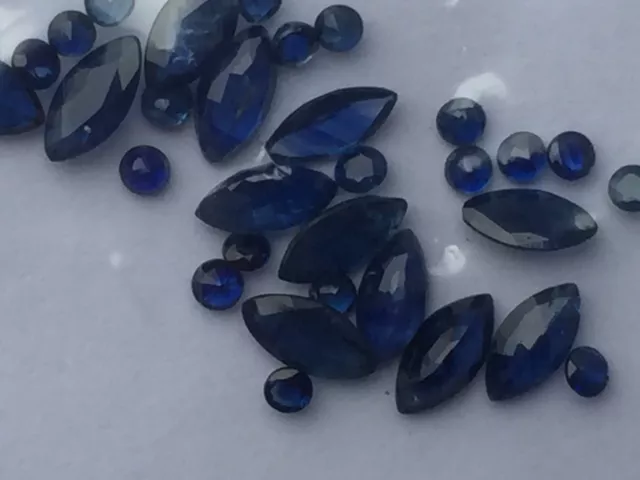 Collection beautiful loose SAPPHIRES. Long ones measure 5mm 3