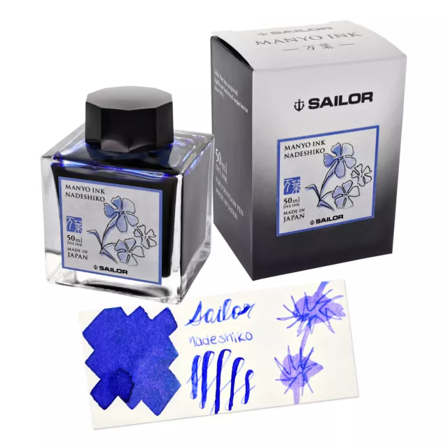 Sailor Manyo Bottled Ink for Fountain Pens in Nadeshiko - 50 mL - NEW - Japan