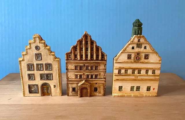 Gault Lot 3 rare miniature houses France Belgium building J.Carlton wargame 15mm