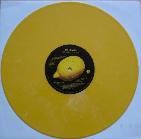 U2 "Lemon" Rare U.s.  10" Yellow Marble 1993 Promo - David Morales Club  Mixes