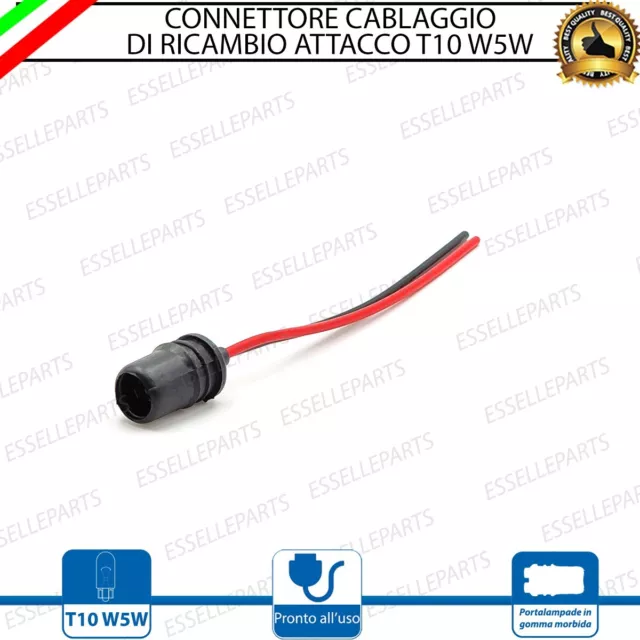 Connettore Cablaggio Ricambio T10 12V Spinotto Spina Per Fiat Stilo