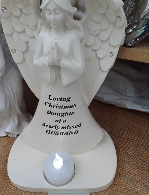 Husband Memorial LED Angel