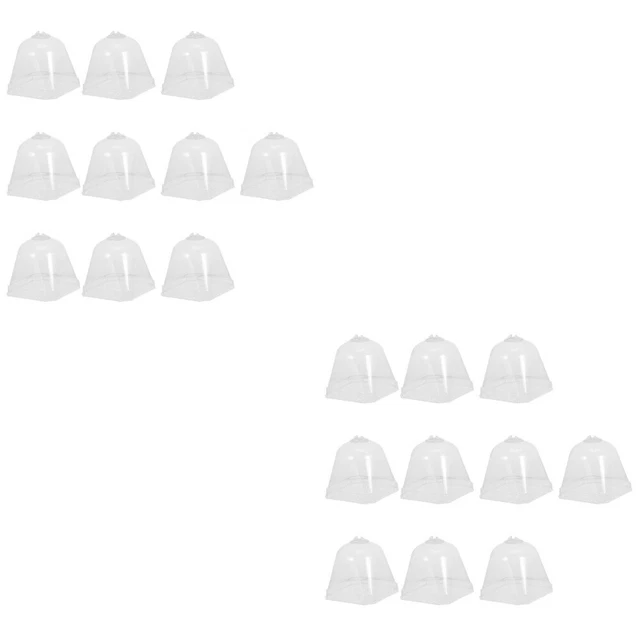 2x campane in plastica cupola vegetale trasparente cappa fitosanitaria