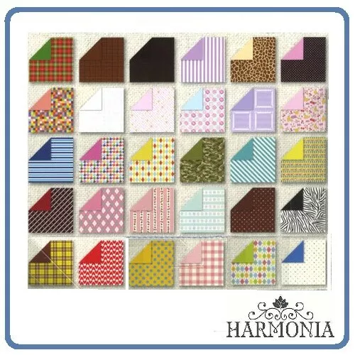 Japanese Origami Paper Chiyogami 15 x 15 cm 30 Design 30 Sheets -Double Side-