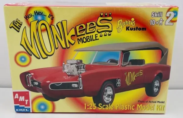 2000 ERTL Monkees Mobile Model Kit New & Sealed #30259-1 HD 1:25 Scale