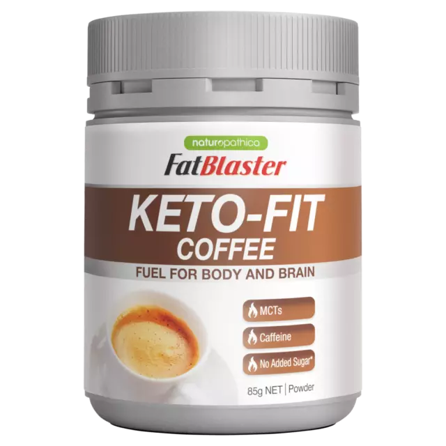 FatBlaster Keto-Fit Coffee 85g Powder Fat Burning Caffeine High in MCTs