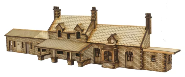 ST006 "Hesketh" Half relief Station Building OO Gauge Laser Cut Kit