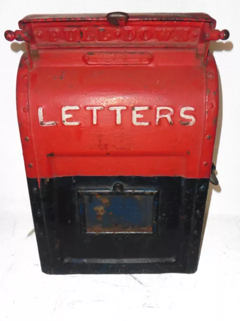 US Mail Metal & Cast Iron Dropoff Mailbox Letters Van Dorn Post Office USPS