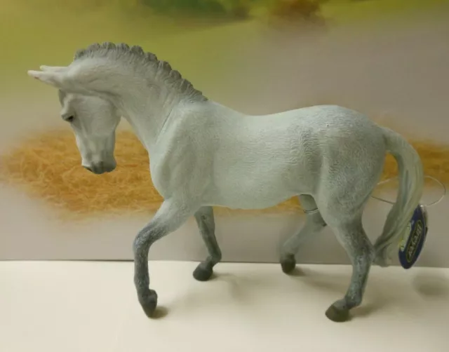 Breyer CollectA HORSE #88733 Grey Trakehner Stallion Model Horse FIGURINE 2015