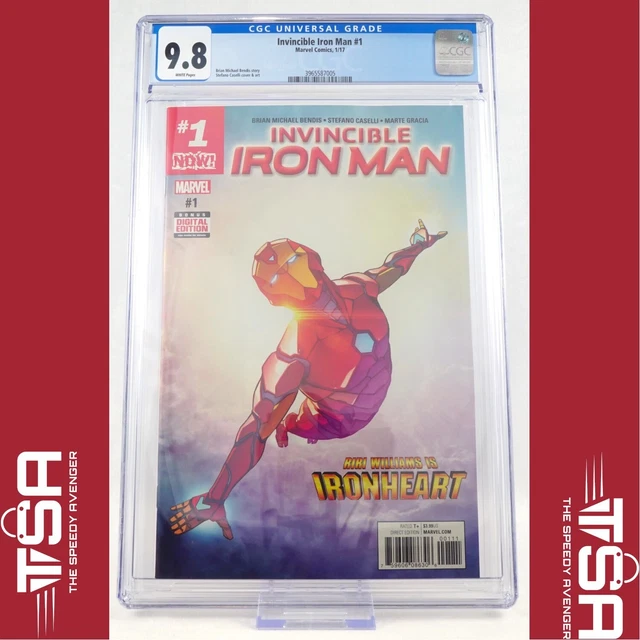 INVINCIBLE IRON MAN #1 (Vol 3 2017) CGC 9.8 MCU Riri Willaims Black Panther