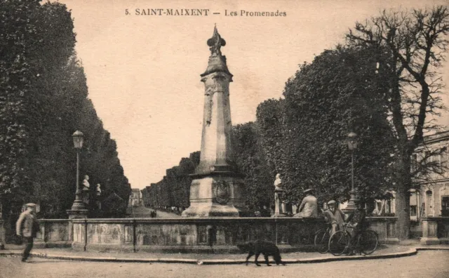 Vintage Postcard 1910's View of Les Promenades Saint Maixent France FR