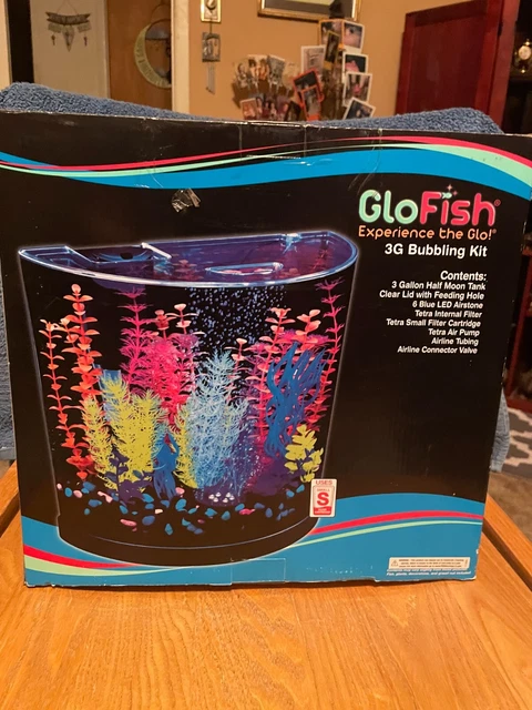 3 Gallon Betta Shadowbox Glass Aquarium Kit, Includes LED Lighting and Filter