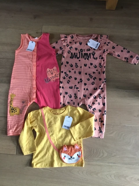 Next Baby Girl Clothes Top Romper All In One Brand New With Tags 9-12 Months