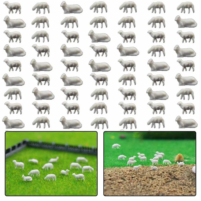 Lot 30 Figurines Vaches Échelle N - Modèles Réalistes Pour Trains Miniatures & Paysages