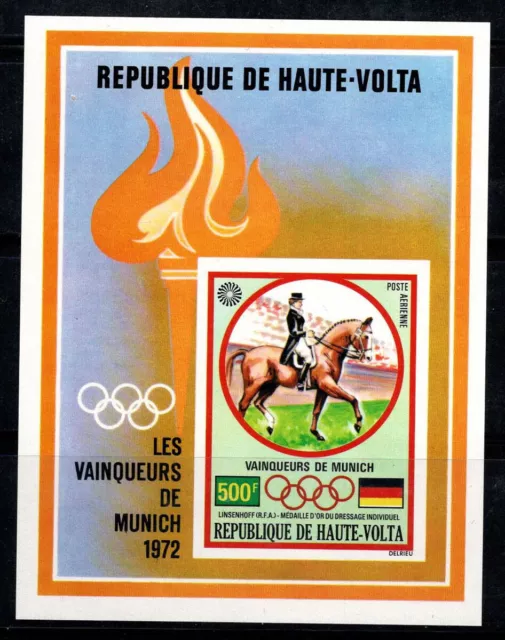 Obervolta 1972 Mi. Bl. 8 Block 100% Postfrisch geschnitten Olympische Spiele