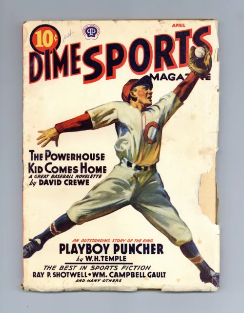 Dime Sports Magazine Pulp Apr 1942 Vol. 12 #2 GD