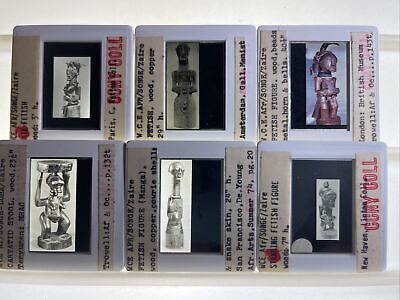 Nail Fetish, Caryatid Stool: Songe Zaire African Tribal Art 6 35mm Slides